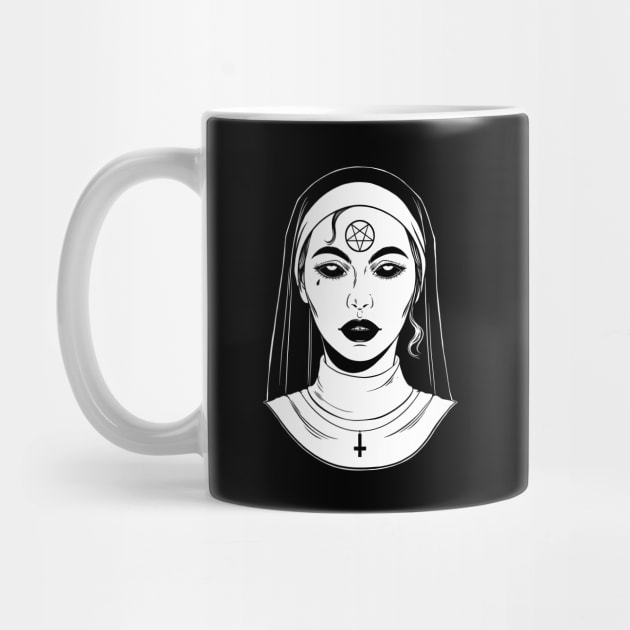 Satanic Nun. Bad Nun by OccultOmaStore